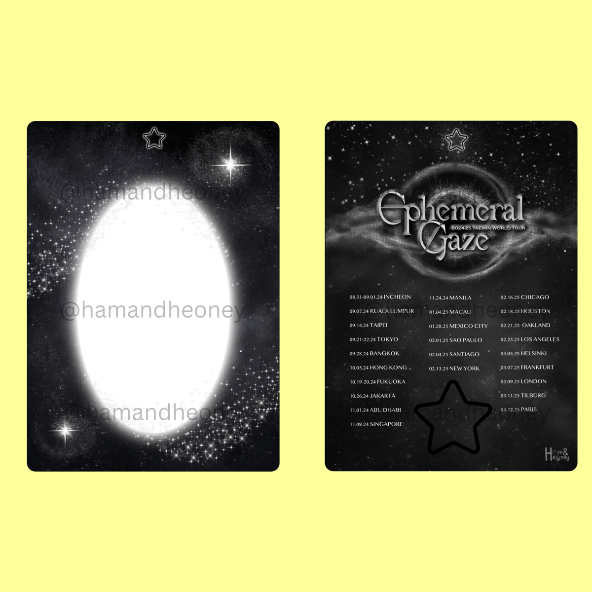 Taemin Ephemeral Gaze Tour PC Holder | Ham and Heoney Shoppe